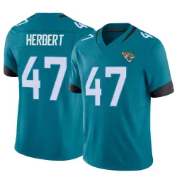 Men's Patrick Herbert Jacksonville Jaguars No.47 Limited Vapor F.U.S.E. Jersey - Teal