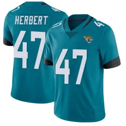 Men's Patrick Herbert Jacksonville Jaguars No.47 Limited Vapor Untouchable Jersey - Teal