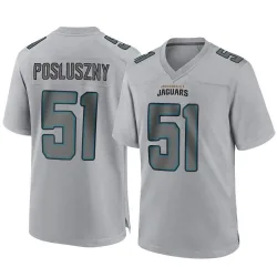 Men's Paul Posluszny Jacksonville Jaguars No.51 Game Atmosphere Fashion Jersey - Gray