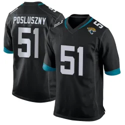 Men's Paul Posluszny Jacksonville Jaguars No.51 Game Jersey - Black