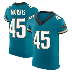 Men's Quintin Morris Jacksonville Jaguars No.45 Elite Prowler Throwback Vapor F.U.S.E. Jersey - Teal