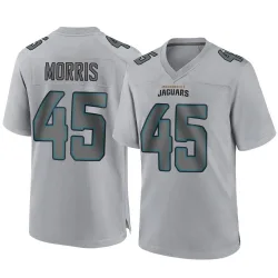 Men's Quintin Morris Jacksonville Jaguars No.45 Game Atmosphere Fashion Jersey - Gray