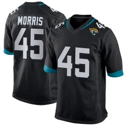 Men's Quintin Morris Jacksonville Jaguars No.45 Game Jersey - Black