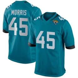 Men's Quintin Morris Jacksonville Jaguars No.45 Game Jersey - Teal