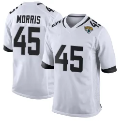 Men's Quintin Morris Jacksonville Jaguars No.45 Game Jersey - White