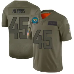 Men's Quintin Morris Jacksonville Jaguars No.45 Limited 2019 Salute to Service Jersey - Camo