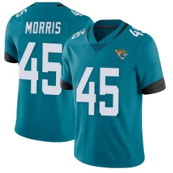 Men's Quintin Morris Jacksonville Jaguars No.45 Limited Vapor Untouchable Jersey - Teal