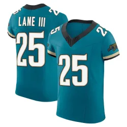 Men's Rayuan Lane III Jacksonville Jaguars No.25 Elite Prowler Throwback Vapor F.U.S.E. Jersey - Teal