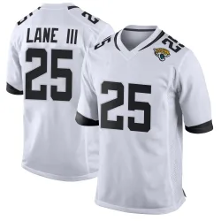 Men's Rayuan Lane III Jacksonville Jaguars No.25 Game Jersey - White