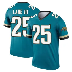 Men's Rayuan Lane III Jacksonville Jaguars No.25 Legend Prowler Throwback Jersey - Teal