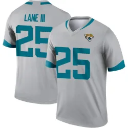 Men's Rayuan Lane III Jacksonville Jaguars No.25 Legend Silver Inverted Jersey