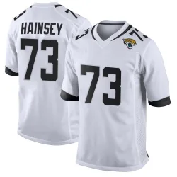 Men's Robert Hainsey Jacksonville Jaguars No.73 Game Jersey - White