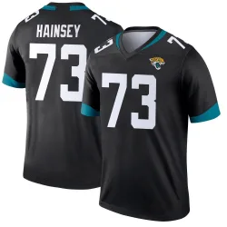 Men's Robert Hainsey Jacksonville Jaguars No.73 Legend Jersey - Black