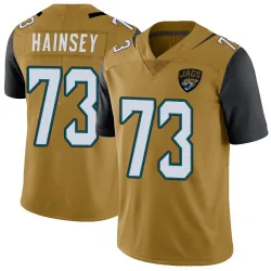 Men's Robert Hainsey Jacksonville Jaguars No.73 Limited Color Rush Vapor Untouchable Jersey - Gold