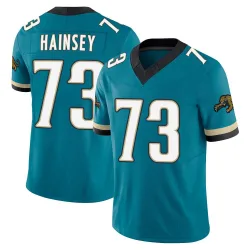 Men's Robert Hainsey Jacksonville Jaguars No.73 Limited Prowler Throwback Vapor F.U.S.E. Jersey - Teal