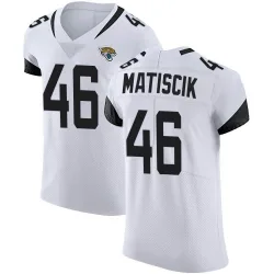 Men's Ross Matiscik Jacksonville Jaguars No.46 Elite Vapor Untouchable Road Jersey - White