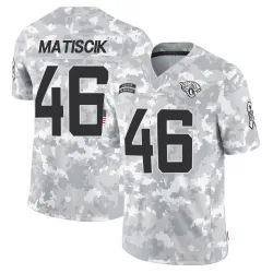 Men's Ross Matiscik Jacksonville Jaguars No.46 Limited 2024 Salute to Service Jersey - Arctic Camo