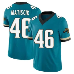 Men's Ross Matiscik Jacksonville Jaguars No.46 Limited Prowler Throwback Vapor F.U.S.E. Jersey - Teal