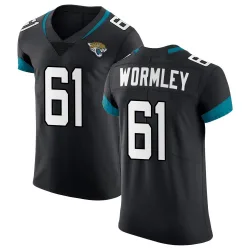 Men's Sal Wormley Jacksonville Jaguars No.61 Elite Vapor Untouchable Jersey - Black