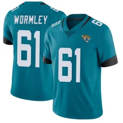 Men's Sal Wormley Jacksonville Jaguars No.61 Limited Vapor Untouchable Jersey - Teal