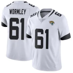 Men's Sal Wormley Jacksonville Jaguars No.61 Limited Vapor Untouchable Jersey - White