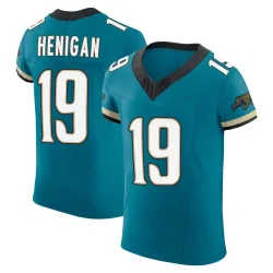 Men's Seth Henigan Jacksonville Jaguars No.19 Elite Prowler Throwback Vapor F.U.S.E. Jersey - Teal