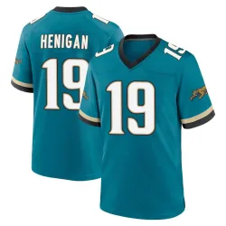Men's Seth Henigan Jacksonville Jaguars No.19 Game Prowler Throwback Jersey - Teal
