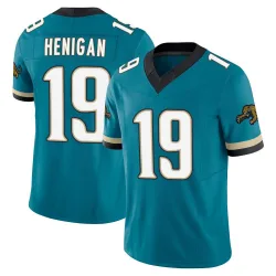 Men's Seth Henigan Jacksonville Jaguars No.19 Limited Prowler Throwback Vapor F.U.S.E. Jersey - Teal