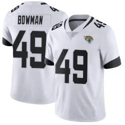 Men's Shawn Bowman Jacksonville Jaguars No.49 Limited Vapor Untouchable Jersey - White