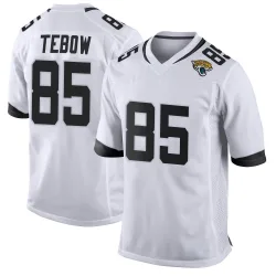 Men's Tim Tebow Jacksonville Jaguars No.85 Game Jersey - White