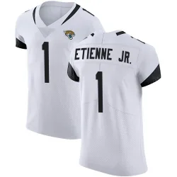 Men's Travis Etienne Jr. Jacksonville Jaguars No.1 Elite Vapor Untouchable Road Jersey - White