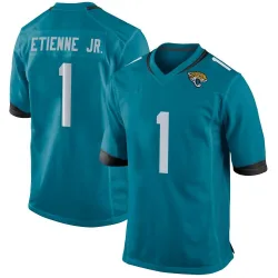 Men's Travis Etienne Jr. Jacksonville Jaguars No.1 Game Jersey - Teal