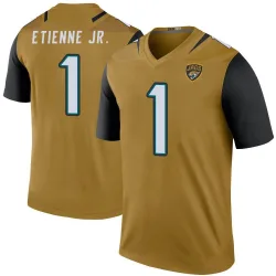 Men's Travis Etienne Jr. Jacksonville Jaguars No.1 Legend Color Rush Bold Jersey - Gold