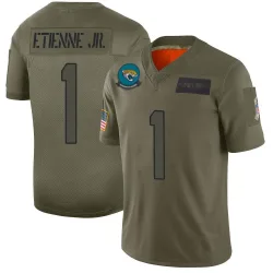 Men's Travis Etienne Jr. Jacksonville Jaguars No.1 Limited 2019 Salute to Service Jersey - Camo