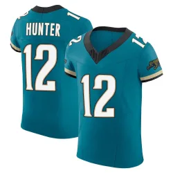 Men's Travis Hunter Jacksonville Jaguars No.12 Elite Prowler Throwback Vapor F.U.S.E. Jersey - Teal