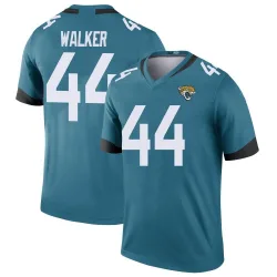 Men's Travon Walker Jacksonville Jaguars No.44 Legend Color Rush Jersey - Teal
