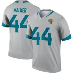 Men's Travon Walker Jacksonville Jaguars No.44 Legend Silver Inverted Jersey