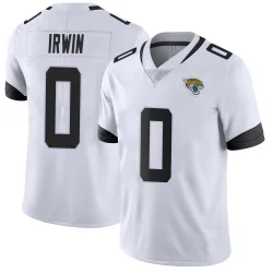Men's Trenton Irwin Jacksonville Jaguars No.0 Limited Vapor Untouchable Jersey - White