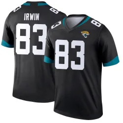 Men's Trenton Irwin Jacksonville Jaguars No.83 Legend Jersey - Black