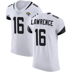 Men's Trevor Lawrence Jacksonville Jaguars No.16 Elite Vapor Untouchable Road Jersey - White