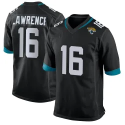 Men's Trevor Lawrence Jacksonville Jaguars No.16 Game Jersey - Black