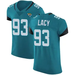 Men's Tyler Lacy Jacksonville Jaguars No.93 Elite Vapor Untouchable Alternate Jersey - Teal