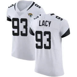 Men's Tyler Lacy Jacksonville Jaguars No.93 Elite Vapor Untouchable Road Jersey - White