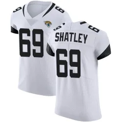 Men's Tyler Shatley Jacksonville Jaguars No.69 Elite Vapor Untouchable Jersey - White