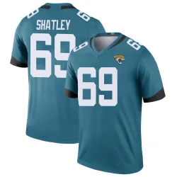 Men's Tyler Shatley Jacksonville Jaguars No.69 Legend Color Rush Jersey - Teal