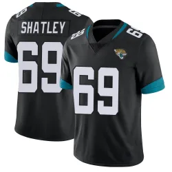 Men's Tyler Shatley Jacksonville Jaguars No.69 Limited Vapor Untouchable Alternate Jersey - Black