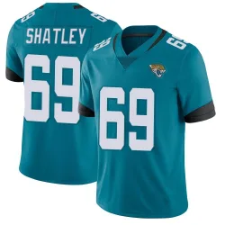 Men's Tyler Shatley Jacksonville Jaguars No.69 Limited Vapor Untouchable Team Color Jersey - Teal