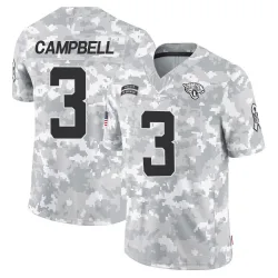 Men's Tyson Campbell Jacksonville Jaguars No.3 Limited 2024 Salute to Service Jersey - Arctic Camo