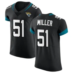 Men's Ventrell Miller Jacksonville Jaguars No.51 Elite Vapor Untouchable Jersey - Black