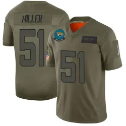 Men's Ventrell Miller Jacksonville Jaguars No.51 Limited 2019 Salute to Service Jersey - Camo